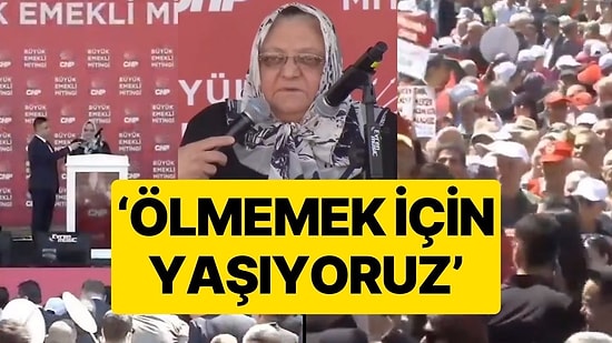 Büyük Emekli Mitingi'nde Yürek Burkan Konuşma: 'Biz Ölmemek İçin Yaşıyoruz'