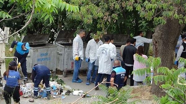 İstanbul Pendik'te, Dumlupınar Mahallesi Işık Sokak'ta, öğle saatlerinde sokakta yaşayan bir evsiz, çöp konteynerinde yemek ararken parçalara ayrılmış bir erkek cesedi buldu.