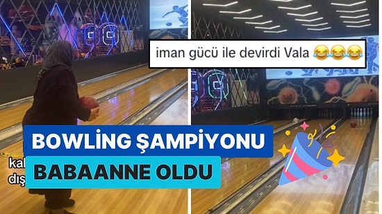 Torunuyla Bowling Oynamaya Giden Babaanne Şov Yaptı: Oyunun Kazananı Oldu