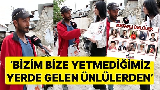 Hataylı Depremzededen 'Oyuncu Uğur Aslan' Yanıtı: 'Bizim Bize Yetmediğimiz Yerde Gelen Ünlülerden'