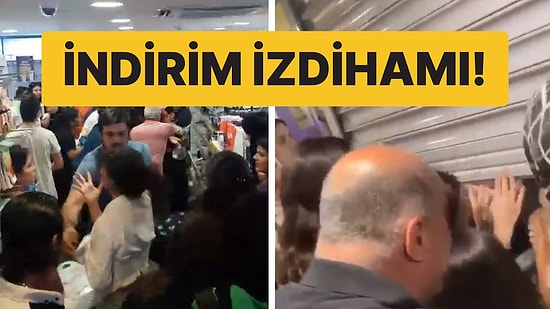 Kozmetik İndiriminde İzdiham: Dükkan Polis Eşliğinde Kapatıldı