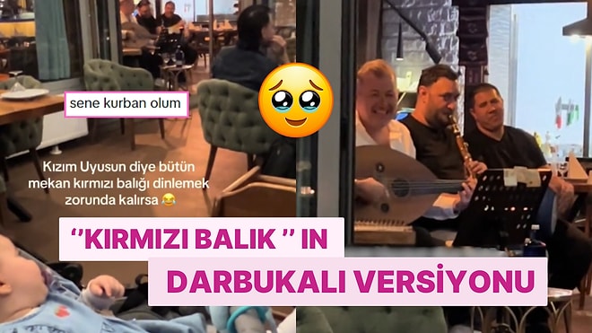 Gittiği Mekanda Kızı Uyusun Diye ''Kırmızı Balık'' Şarkısını Söyleten Anne Viral Oldu!