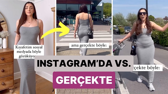 Bu Dünya Yalan Dünya: Bir Kadın Giydiği Kıyafetin Sosyal Medyada ve Gerçekte Nasıl Gözüktüğünü Gösterdi