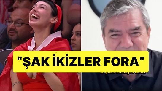 ABD - Türkiye Voleybol Maçında Kadın Taraftarın Sevincine "Şak İkizler Fora" Diyen Yılmaz Özdil Topa Tutuldu