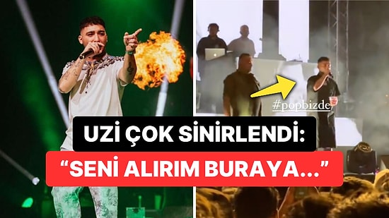 “Sıkıntı Yaşatırım Sana”: Rapçi Uzi Konser Anında Çakmak Atan Seyircisine Tehditkar Sözler Savurdu!