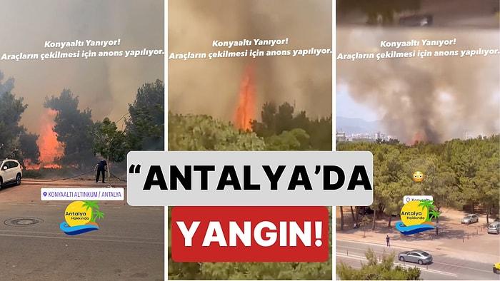 Yazın İlk Yangın Haberi Geldi: Antalya Konyaaltı'nda Yerleşim Yerlerinin Yakınında Orman Yangını Çıktı