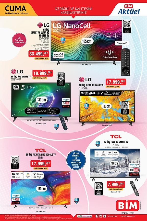 LG 65'' Smart 4K Ultra HD HDR LED TV 33.499 TL
