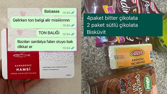 Babalarının Market Alışverişini Asla Tam Yapamamasına İsyan Ederek Güldüren Evlatlar