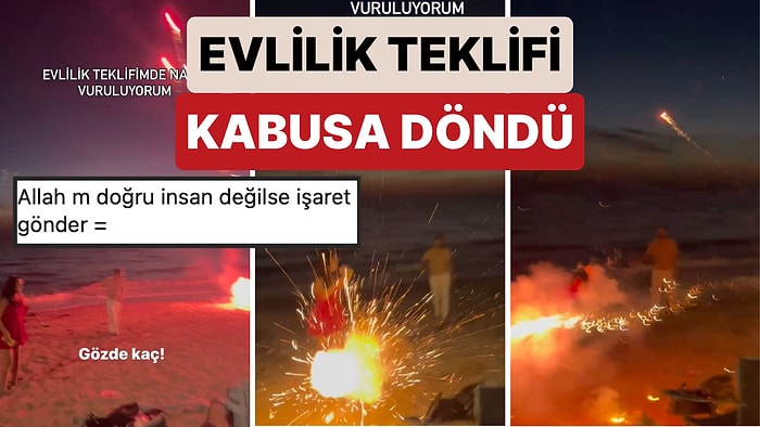 Ortalık Savaş Alanına Döndü: Evlilik Teklifi Sırasında Havai Fişek Etrafa Saçılınca Ateş Kadına İsabet Etti