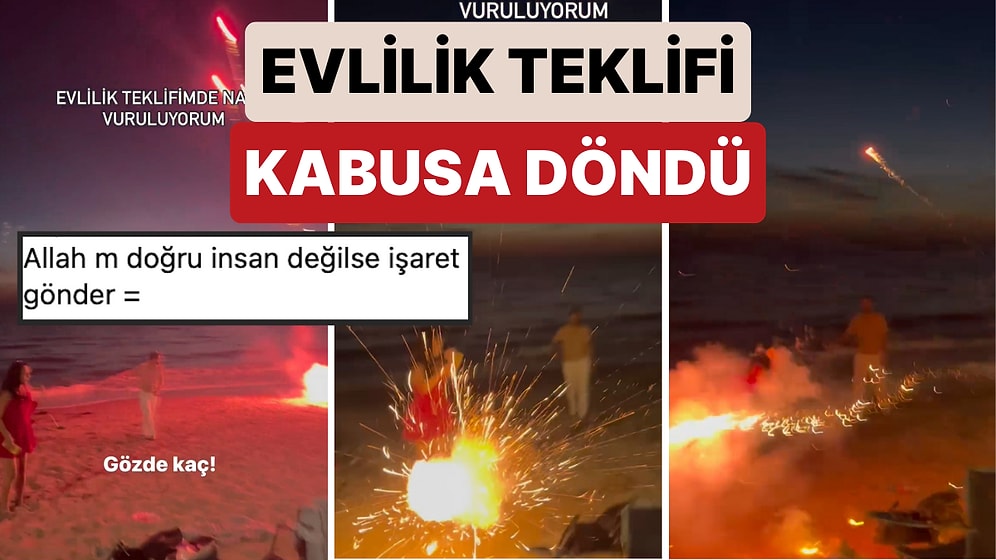 Ortalık Savaş Alanına Döndü: Evlilik Teklifi Sırasında Havai Fişek Etrafa Saçılınca Ateş Kadına İsabet Etti