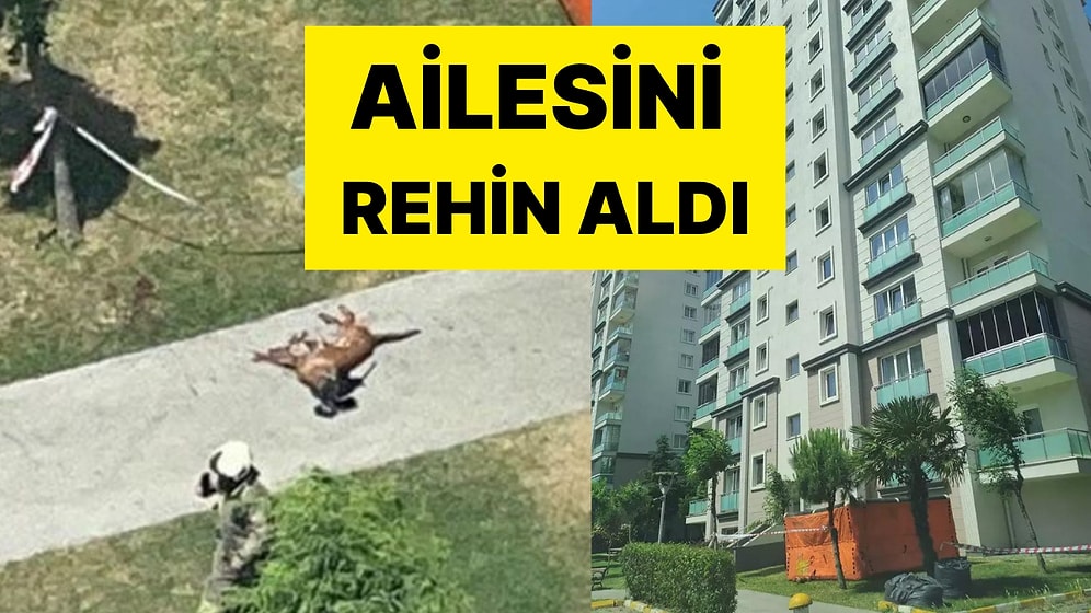 Ailesini Rehin Alan Emekli Polis, Köpeği Vurup Camdan Aşağıya Attı