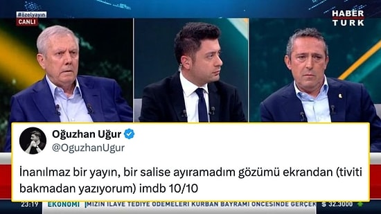 Aziz Yıldırım ve Ali Koç’un Karşı Karşıya Geldiği Yayın Tüm Türkiye’yi Ekrana Kilitledi