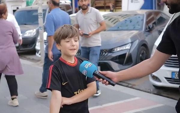Batman'da bir sokak röportajında konuşan 10 yaşındaki çocuk ekonomiden yakındı.