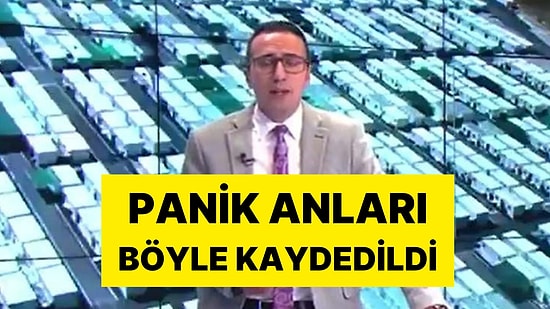 Canlı Yayın Sunarken Depreme Yakalandı: O Anlar Kaydedildi
