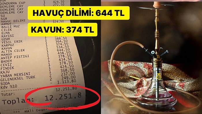 Ankara'daki Bir Nargile Kafenin Uzaya Çıkan Adisyonunu Görenler Düşüp Bayılabilir