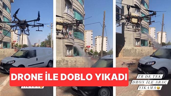 Teknolojinin Nimetlerinden Sonuna Kadar Faydalananlarda Bugün: Doblo'sunu Drone ile Yıkadı!