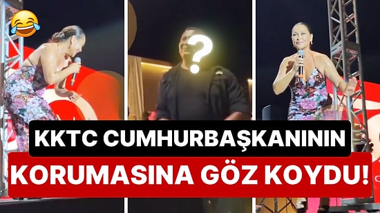 Yaptı Yine Yapacağını: Ödül Töreninde Sahne Alan Hülya Avşar, KKTC Cumhurbaşkanının Korumasına Yürüdü!