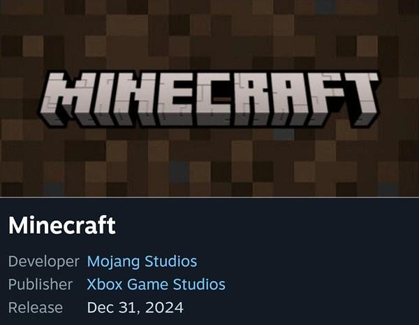 Steam'de bir anda ortaya çıkan "Minecraft" oyuncuları heyecanlandırmaya yetti!