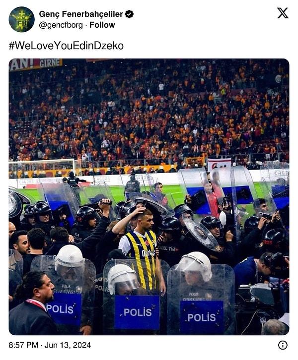 Yaşananların ardından tecrübeli golcü, Genç Fenerbahçeliler'in bu paylaşımını "retweet" etti ve kendisine destek mesajları yağdı.