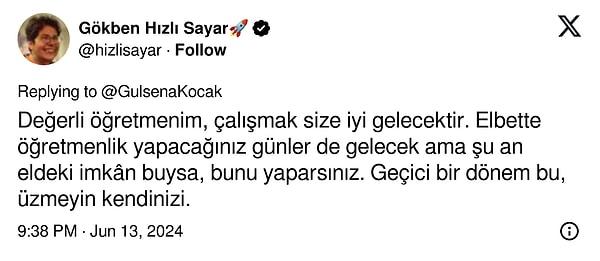 Profilinde Türk Dili ve Edebiyatı mezunu olduğu yazan Koçak'ın düşündüren paylaşımına gelen tepkiler ise şu şekilde: