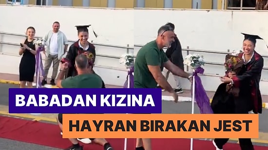 Kızının Mezuniyetinde Yaptığı Jestle Gözyaşlarımızı ''Pıt Pıt'' Akıtan Babanın Videosu Viral Oldu!