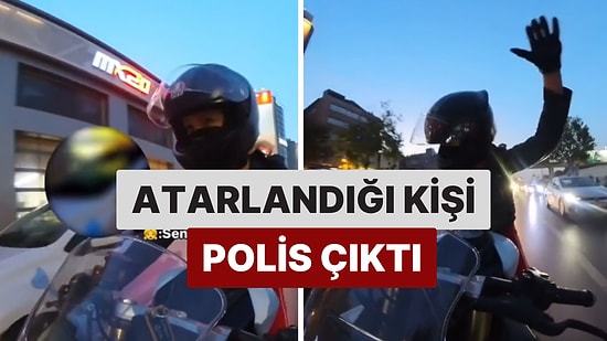 Trafikte Tartıştığı Kişinin Polis Olduğunu Öğrenen Motorlu Sürücü Şaşkınlık Yaşadı