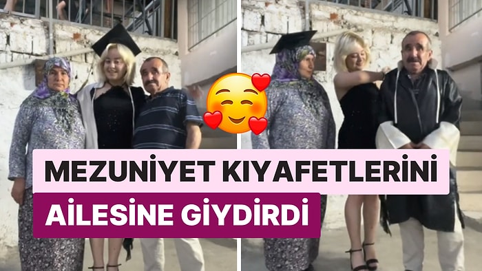 Üniversiteden Mezun Olan Genç Kız Ailesine Böyle Teşekkür Etti