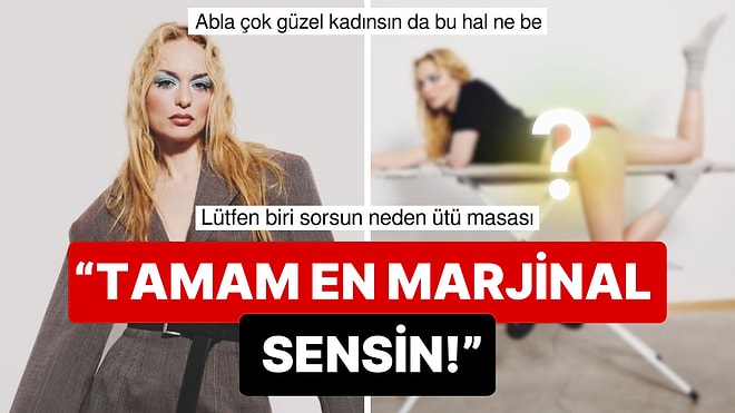 Ütü Masasına İki Seksen Yatıp Poz Veren Nilperi Şahinkaya, "En Marjinal Sensin Tamam" Dedirtti!