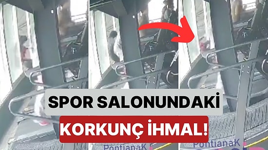 Koşu Bandında Dengesini Sağlayamayan Bir Kadın Arkasındaki Cam Kırılınca Spor Salonunun 3. Katından Düştü