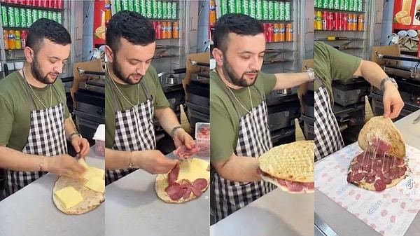 Yükselen enflasyon nedeniyle yaşanan hayat pahalılığı her geçen gün artarken, İstanbul Kapalıçarşı'da bir tostçunun yaptığı dilli kaşarlı tost 'pahalı' algımızın geri gelmesine neden oldu.