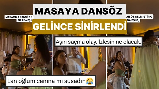 Gittikleri Mekanda Sahne Alan Dansöz Masalarına Gelince Bir Kadın Eşinin Önüne Resmen Duvar Ördü