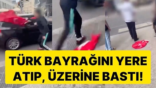 Gürcistan Galibiyeti Sonrası Kutlama Yapan Türk Taraftarın Elindeki Bayrağı Alıp, Üzerine Bastılar!