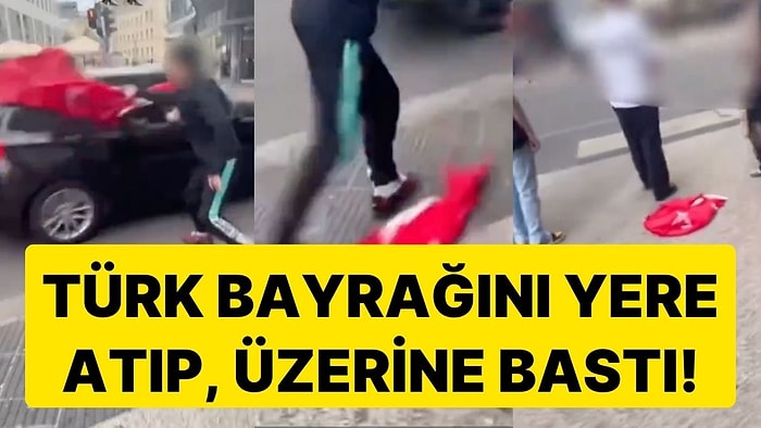 Gürcistan Galibiyeti Sonrası Kutlama Yapan Türk Taraftarın Elindeki Bayrağı Alıp, Üzerine Bastılar!