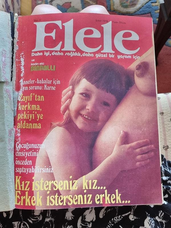 Bir Twitter (X) kullanıcısı, derginin Şubat 1978 yılına ait olan bir kapağını paylaştı. Kapakta ise anne ve çocuk sağlığı günümüz şartlarına göre daha 'farklı' vurgulanmış.