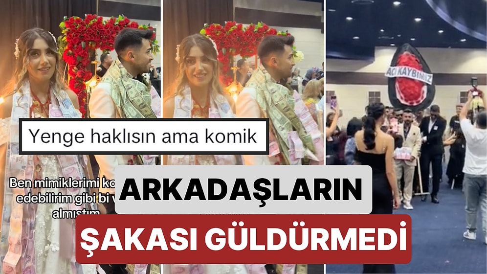 Mimiklerini Kontrol Edemedi: Damadın Arkadaşlarının Düğünde Yaptığı Şaka Gelinin Sinirlerini Bozdu