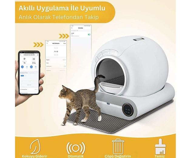 Wero Akıllı Kedi Tuvaleti, sessizlik ve hijyen konusunda dikkat çeken bir ürün.