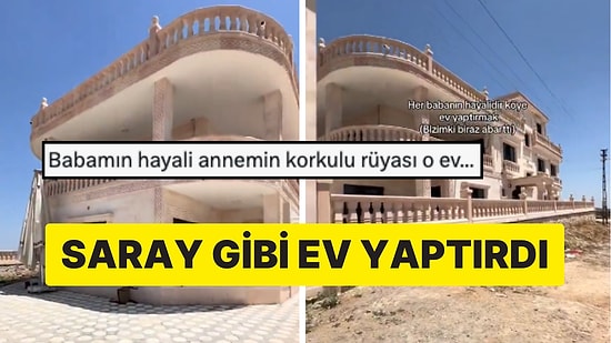 Bir Vatandaşın Köyüne Yaptırdığı Devasa Ev Görenleri Şaşkına Çevirdi!