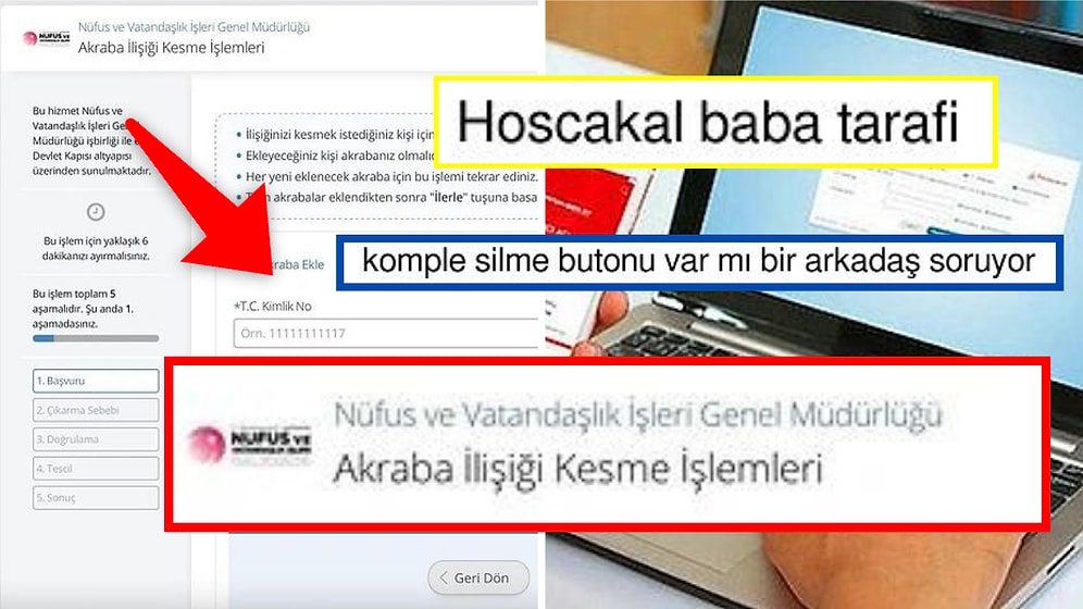 Bir Bilgisayar Mühendisi Tarafından Oluşturulan E-Devlet Akraba İlişik Kesme Sayfası Goygoy Malzemesi Oldu