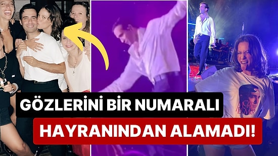 Serenay Sarıkaya'nın Gözlerine Bakarak Şarkı Söyleyen Mert Demir Sevgilisine Öpücük Gönderirken Sahnede Kaydı!