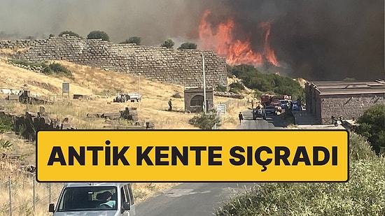 Çanakkale’de Korkutan Yangın: Assos Antik Kenti’ne Sıçradı