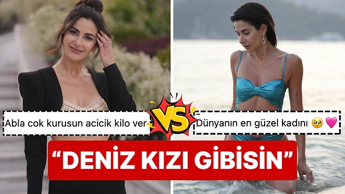 Nesrin Cavadzade'nin Mavi Mayolu Deniz Kızından Hallice Pozları Sosyal Medya Kullanıcılarını İkiye Böldü!