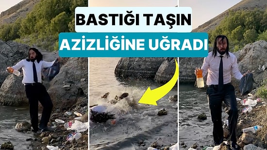 Bozuntuya Vermedi: Yerli John Wick Deniz Kirliliğine Dikkat Çekmek İsterken Bastığı Taşın Azizliğine Uğradı