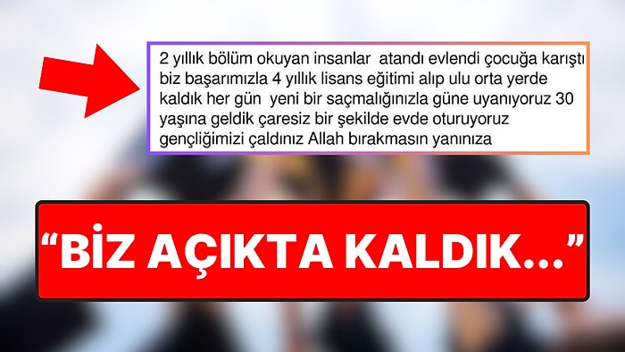 İki Senelik Bölümden Mezun Olanların Neden İş Bulduğunu Sorgulayan Kişi Tepkilerin Odağında