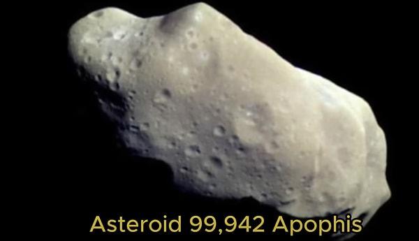 Adını Antik Mısır'daki kötülük tanrısı Apofis'ten alan asteroitin çok değil sadece 5 yıl sonra Dünya yüzeyinin 32 bin kilometre yakınından geçmesi bekleniyor.