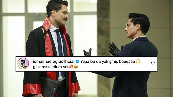 Mahkum dizisinden eski rol arkadaşı İsmail Hacıoğlu "Yaaa bu da yakışmış" diyerek Tuna'ya övgüler yağdırdı.