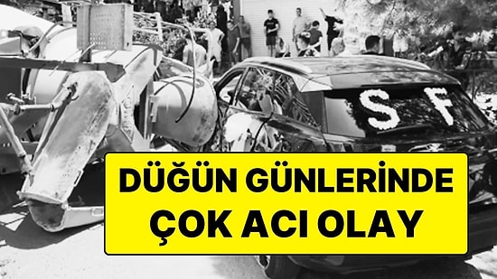 Virajı Alamayan Beton Mikseri Gelin Arabasının Üstüne Devrildi: 1 Çocuk Hayatını Kaybetti