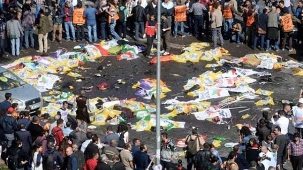 Ankara Garı önünde 10 Ekim 2015'te terör örgütü DEAŞ tarafından düzenlenen bombalı saldırıda 101 kişi yaşamını yitirdi. Saldırıyla ilgili yürütülen soruşturmanın ardından Ankara Cumhuriyet Başsavcılığınca hazırlanan iddianame, 13 Temmuz 2016'da Ankara 4'üncü Ağır Ceza Mahkemesi'nce kabul edildi. Kasım 2016'da görülmeye başlanan davanın 3 Ağustos 2018'de çıkan sonucunda, Erman Ekici'nin de içinde bulunduğu 10 sanık, 'Anayasal düzeni ihlal' suçundan 1'er, '101 kişiyi kasten öldürme' suçundan da 101'er kez olmak üzere toplam 102'er kez ağırlaştırılmış müebbet hapisle cezalandırıldı. Ayrıca 'örgüt yöneticiliği' suçundan 18 yıl hapse çarptırılan sanık Erman Ekici ile firari 16 sanık hakkındaki dava dosyasının da ayrılmasına hükmedildi.