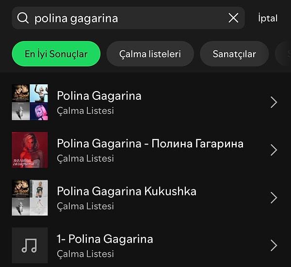 Ancak gelin görün ki Polina Gagarina'nın şarkılarına artık İsveçli dijital müzik platformunda erişemiyoruz. Sebebi ise Spotify'ın aldığı bir karar.