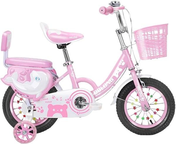 10. Sevimli tasarımı ile kız çocuklarının favorisi olan bir çocuk bisikleti.