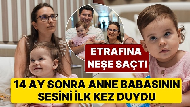 Etrafına Neşe Saçtı: 14 Aylık İşitme Engelli Bebeğin, Anne Babasının Sesini İlk Kez Duyduğu Duygu Dolu Anlar